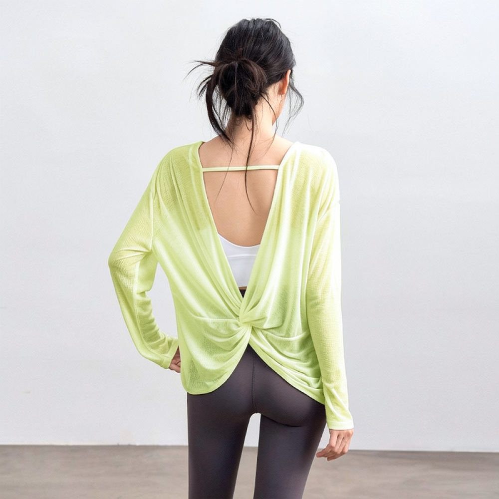 Women Lightweight Yoga Blouse  - Yoga Fitness Training 评论和价格