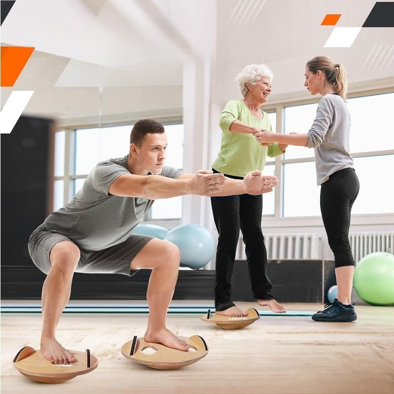 Wooden Fitness Balance Board A - Yoga Fitness Training 评论和价格